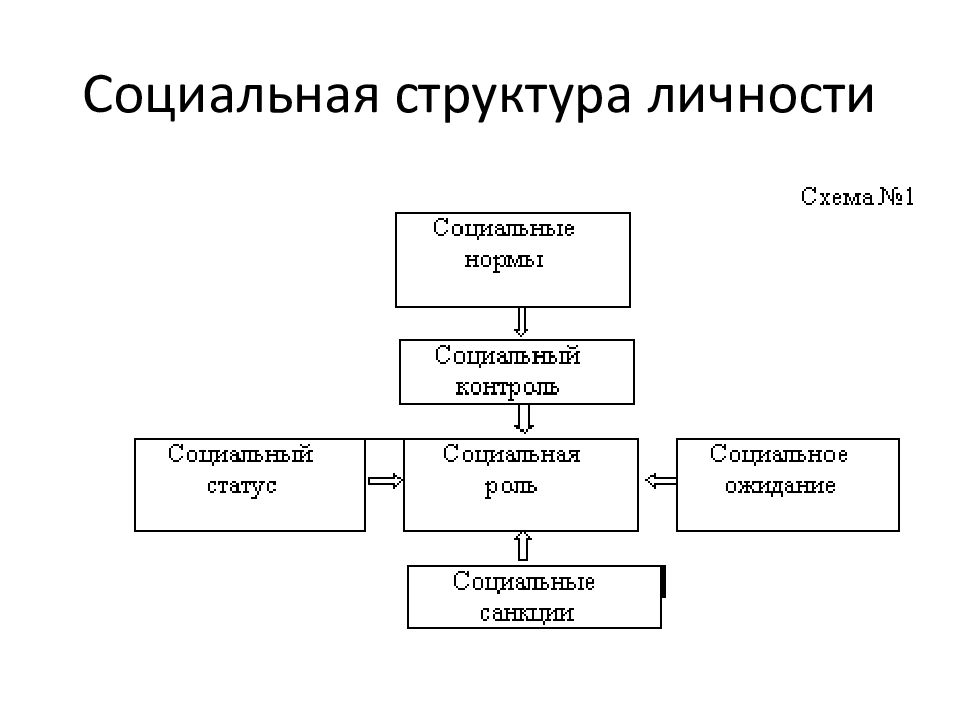 Схема социальные статусы и роли