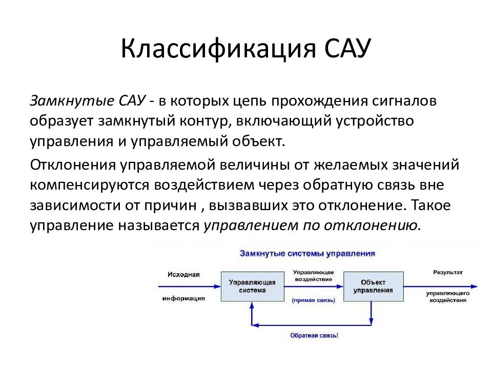 Классификация регулирования