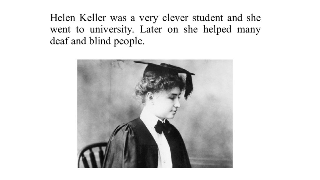 Helen keller презентация на английском