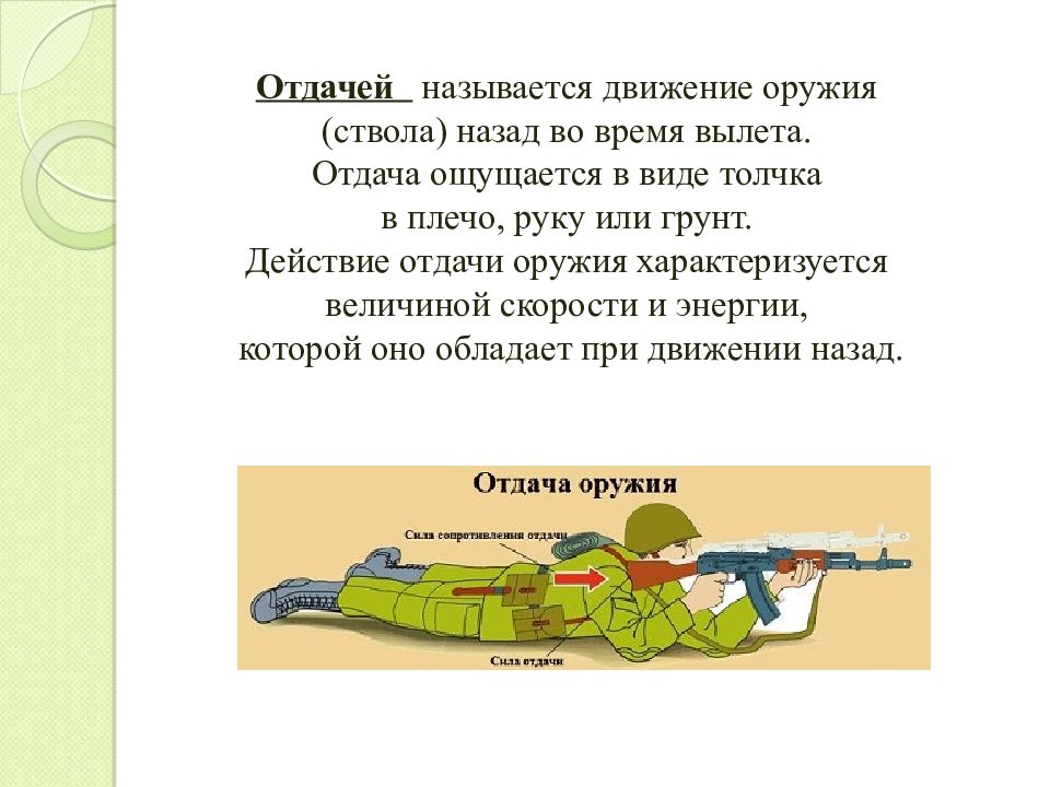 Отдача оружия