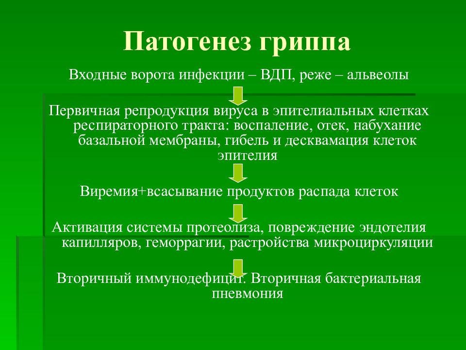 Грипп презентация эпидемиология