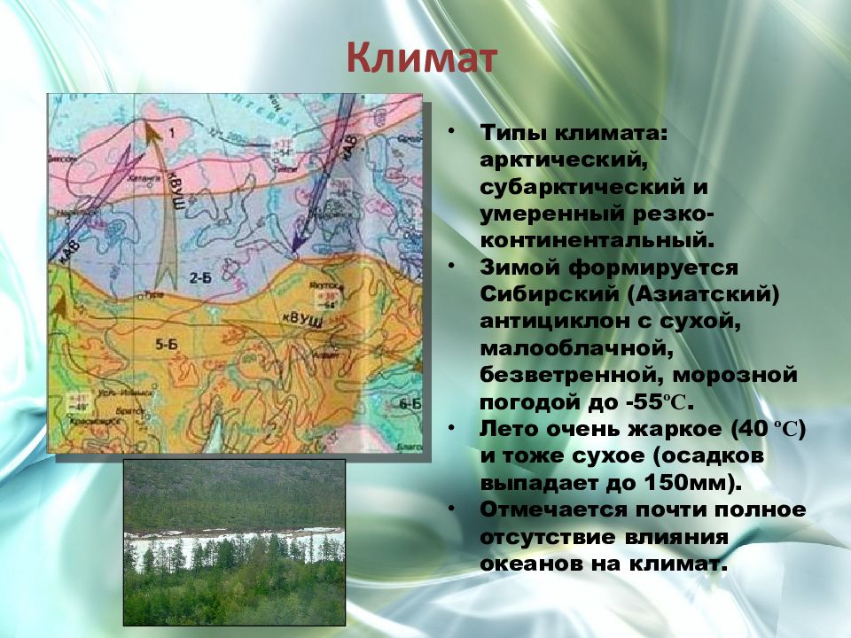 Географическое положение зима