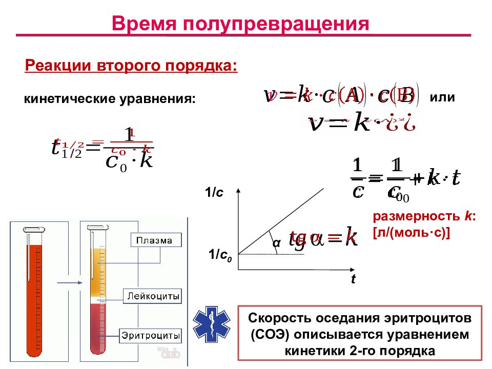 Первый порядок реакции