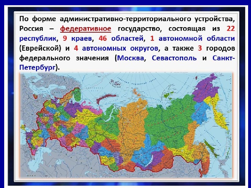 Используя политико административную карту. Россия на политической карте.