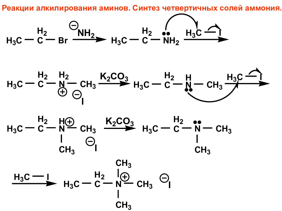 Реакции с солями аммония. Реакция алкилирования Аминов. Алкилирование Аминов механизм. Механизм реакции алкилирования Аминов. Алкилирование аммиака реакция.