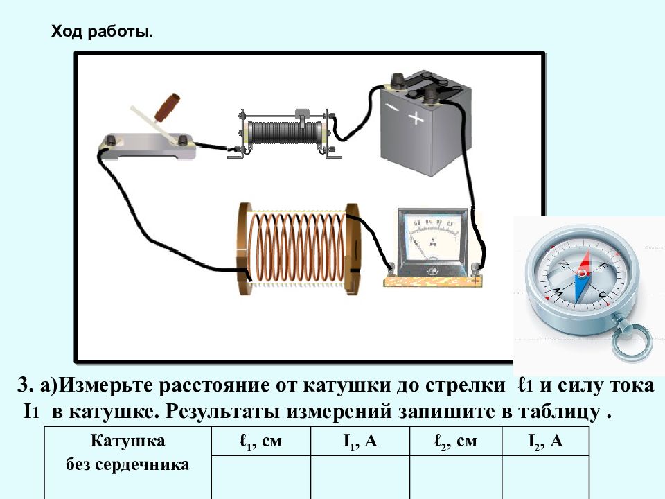 Соберите дугообразный магнит из готовых деталей катушки электромагнита соедините между собой рисунок