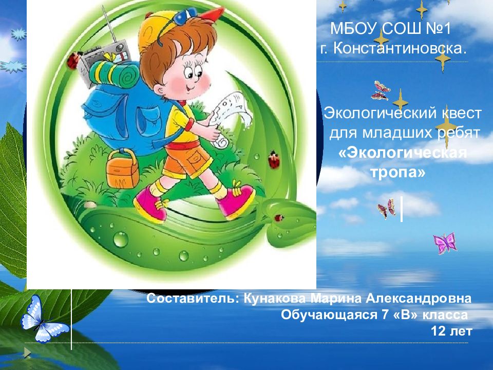 СВОЯ Составитель: Кунакова Марина Александровна Обучающаяся 7 «В» класса 12