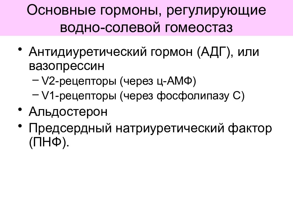 Водно солевой обмен биохимия презентация