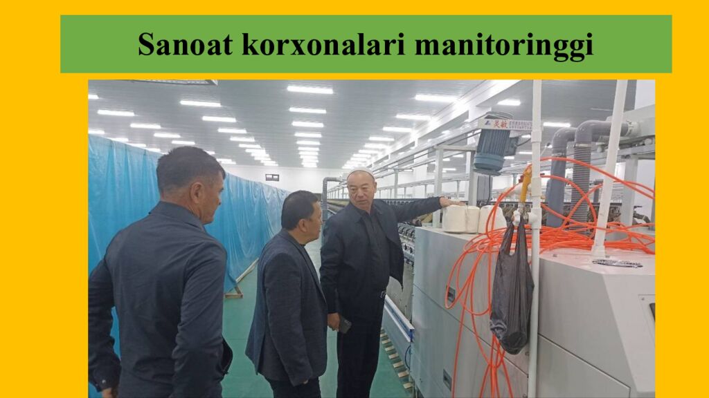 Sanoat korxonalari manitoringgi