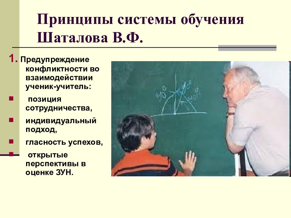 Метод шаталова. Методика учителя Шаталова. Шаталов педагог методика. Система принципов обучения.