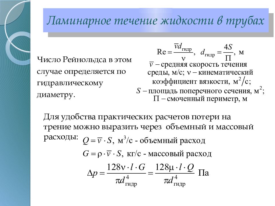 Ламинарное течение жидкости