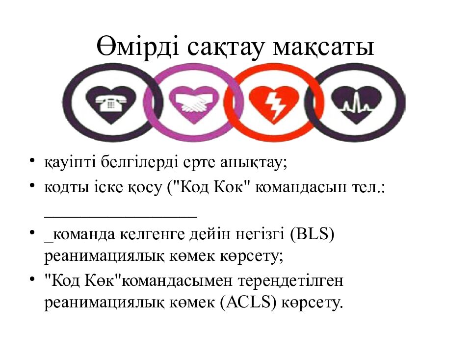 Өмірді сақтау мақсаты