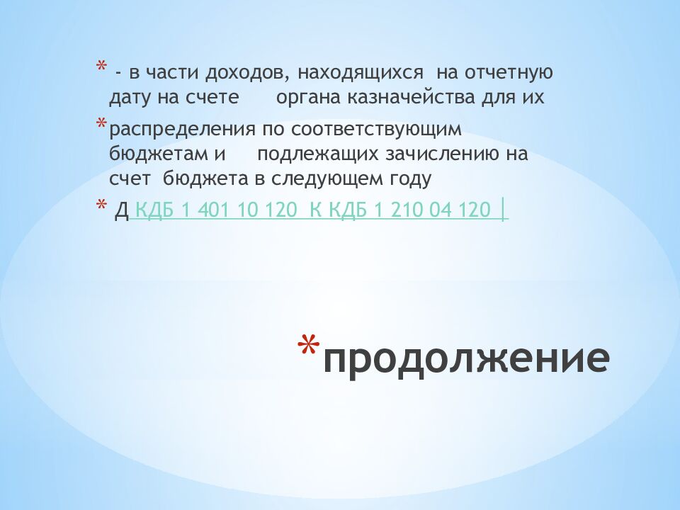продолжение