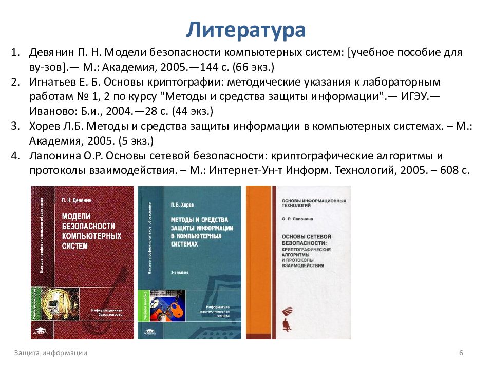 Интернет ресурсы в списке литературы. Список литературы защиты информации. Методические указания в списке литературы. Список литературы защиты информации. Список литературы защиты информации.