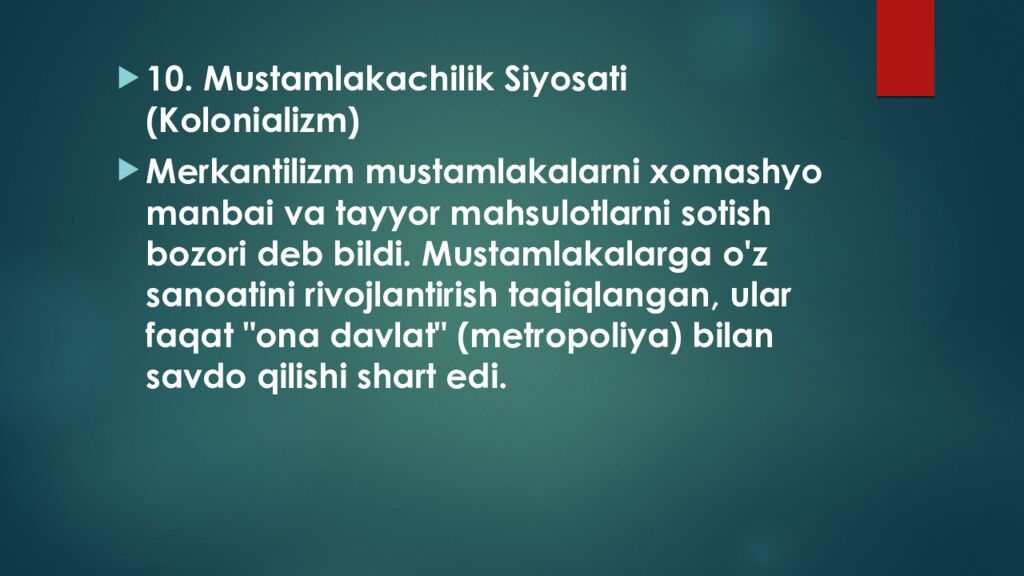 Merkantilizm iqtisodiy maktabi