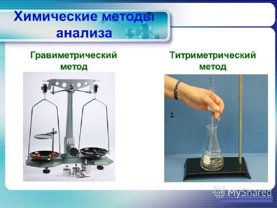 Презентация гравиметрический метод анализа