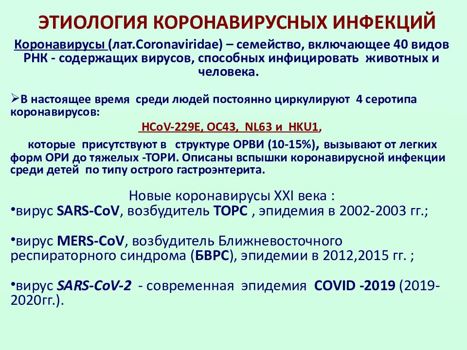 Короновирусная инфекция инфекционные болезни презентация