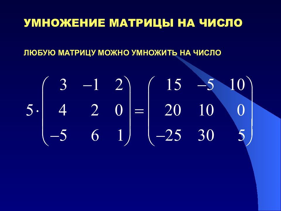 Произведение строки матрицы. Умножение матрицы на Исол. Умнрожэение матриц Ына число. Решение матриц умножение матрицы на число. Умножение матрицы на матрицу на число.