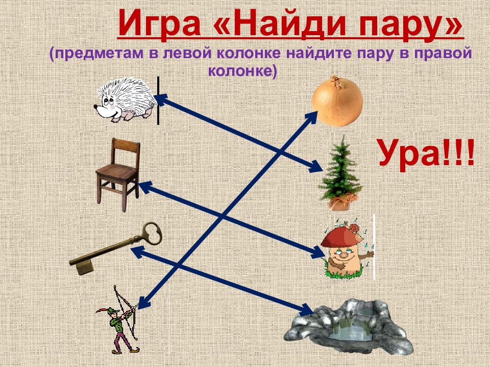 В левой колонке. Предметы подобные друг другу. Похожие предметы друг на друга. Назовите каждый предмет в паре. Найди 6 пар похожих предметов или существ