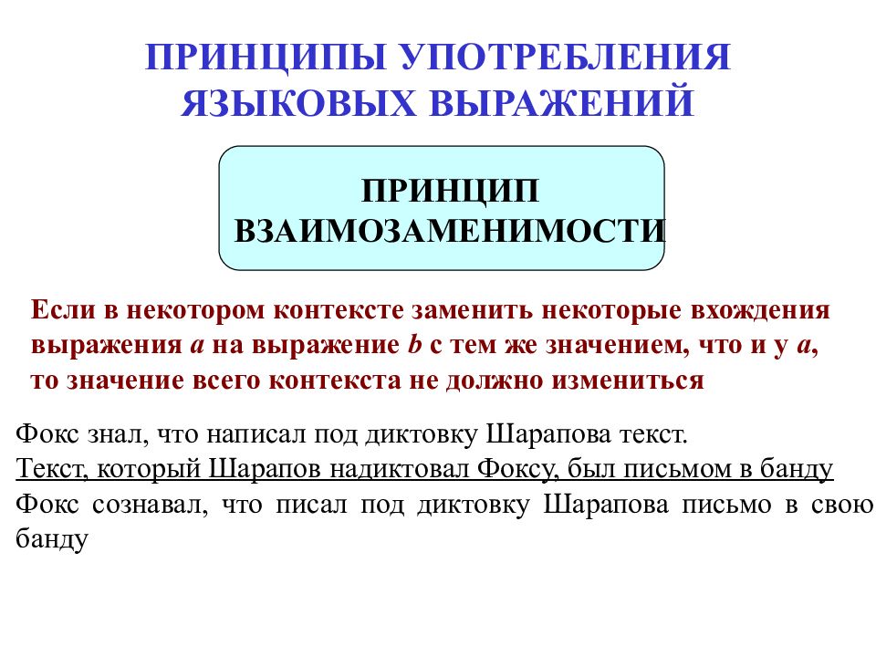 ЛОГИЧЕСКАЯ СЕМИОТИКА ПРИНЦИПЫ УПОТРЕБЛЕНИЯ ЯЗЫКОВЫХ ВЫРАЖЕНИЙ