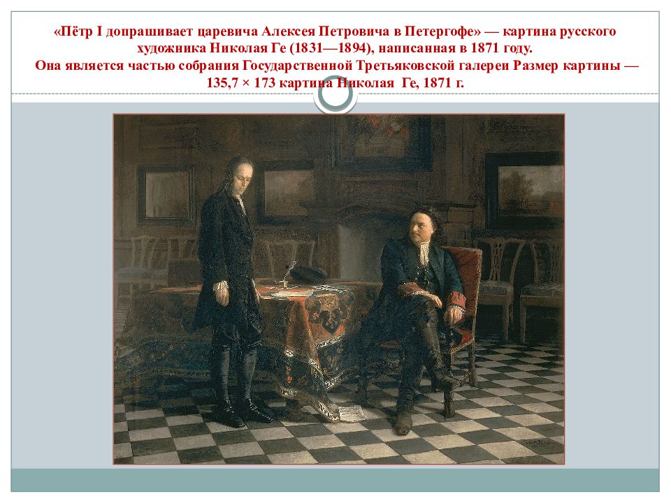 Вбпоинт. «Петр i допрашивает царевича Алексея Петровича в Петергофе» (1871). Петр первый допрашивает царевича Алексея в Петергофе. Ге Петр 1 допрашивает царевича Алексея Петровича. Николай ге 