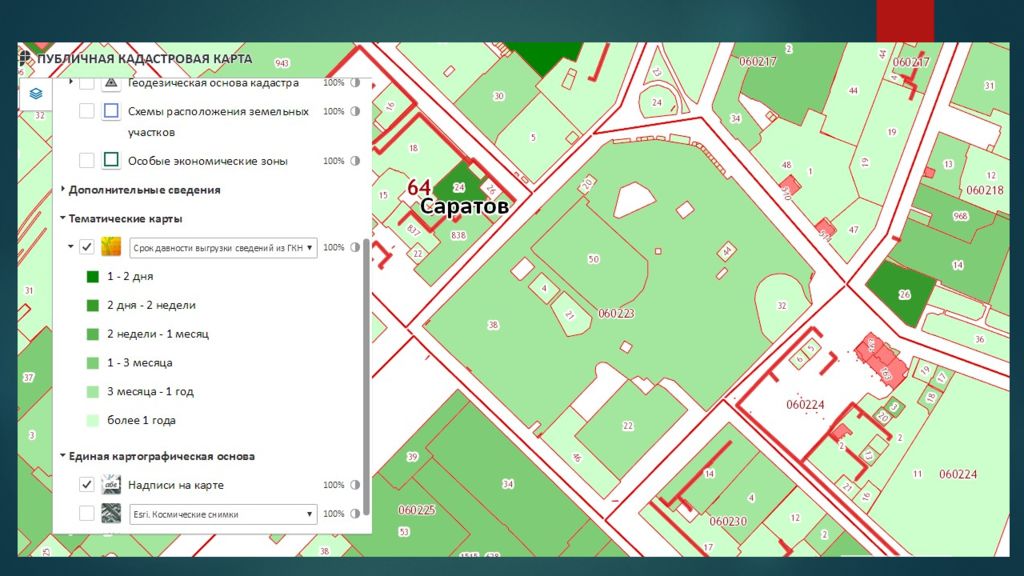 Кадастровая карта топографическая карта