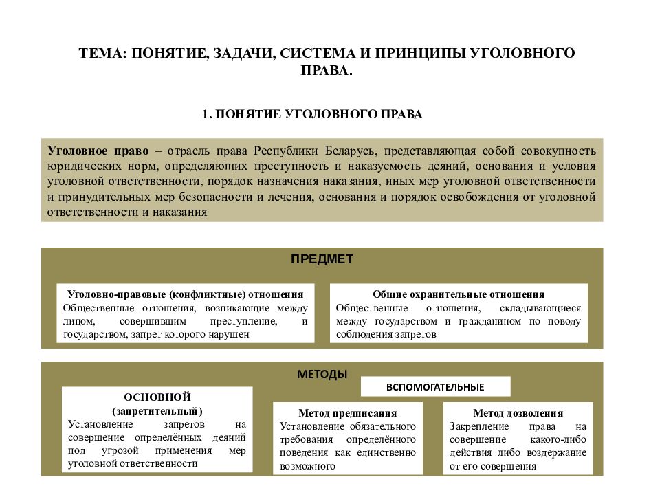 Принципы уголовного права презентация