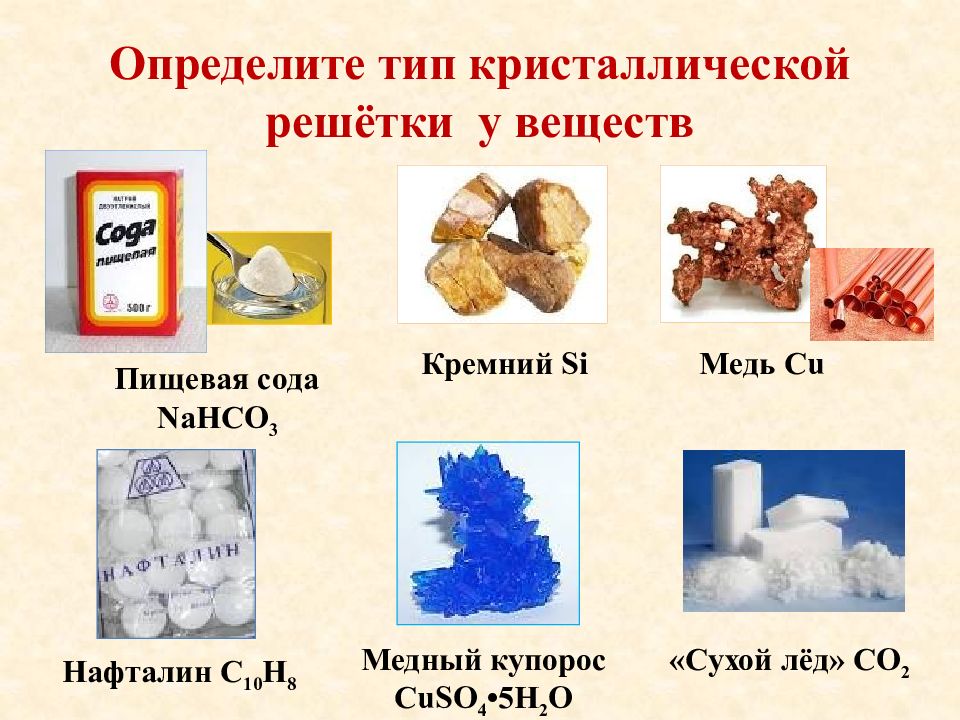 Презентация на тему кристаллические решетки 8 класс химия