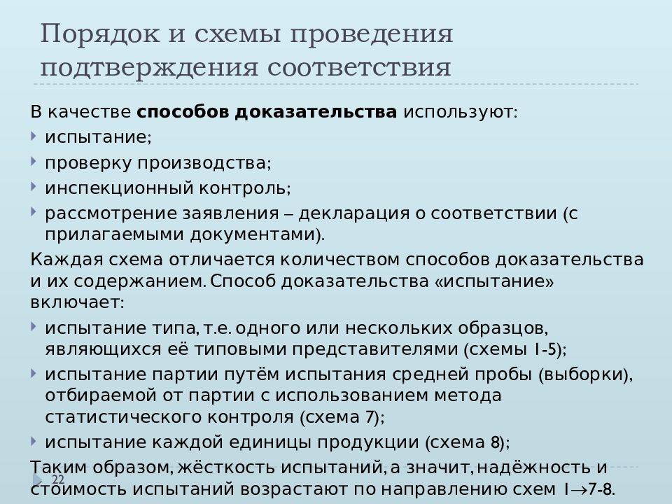 Способ подтверждения. В качестве способов доказательства в схемах сертификации используют.