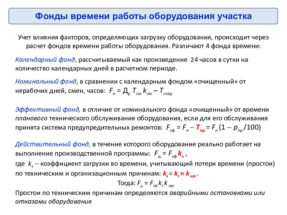 Оценка оборудования