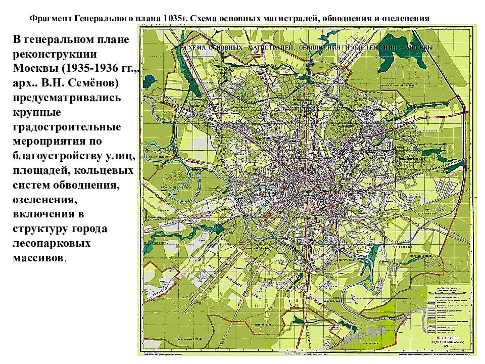 План реконструкции москвы 1935 года