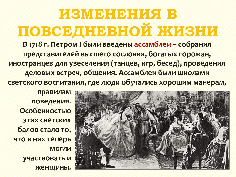 Перемены в повседневной жизни российских сословий картинки