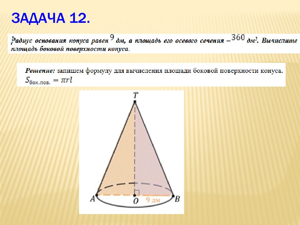 Боковая поверхность цилиндра конуса