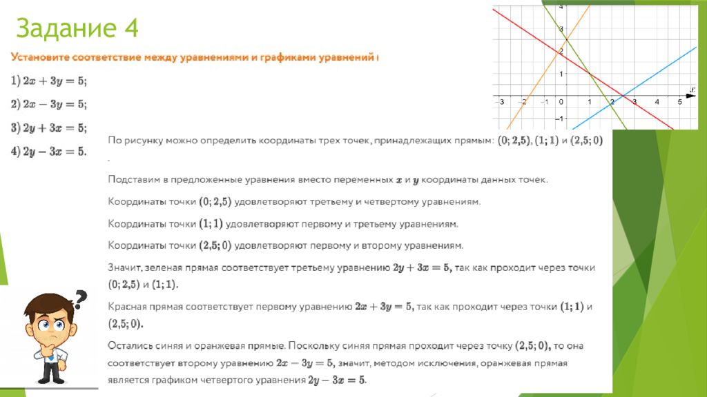 Запишите систему линейных уравнений с двумя переменными графики которых изображены на рисунке 5