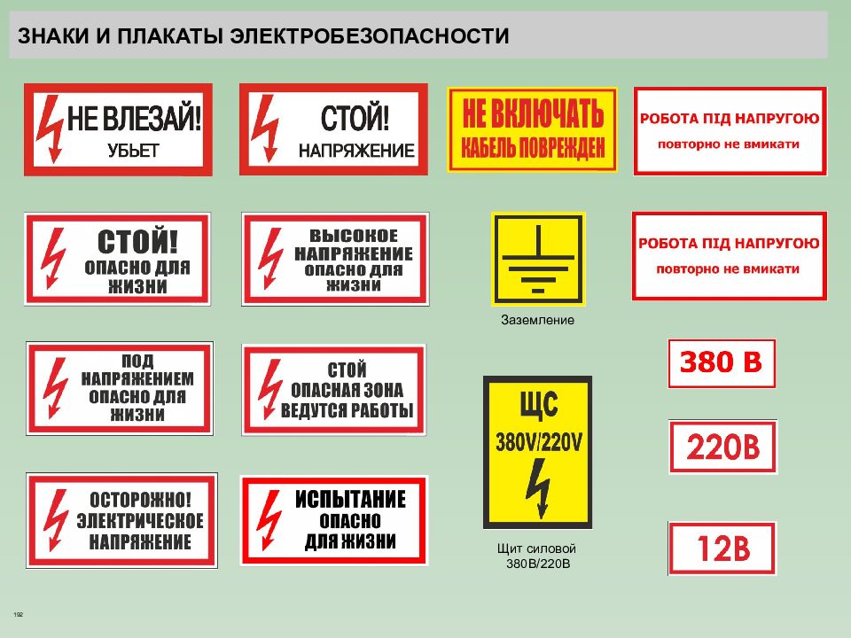 Знаки безопасности в электроустановках в картинках с пояснениями по охране труда