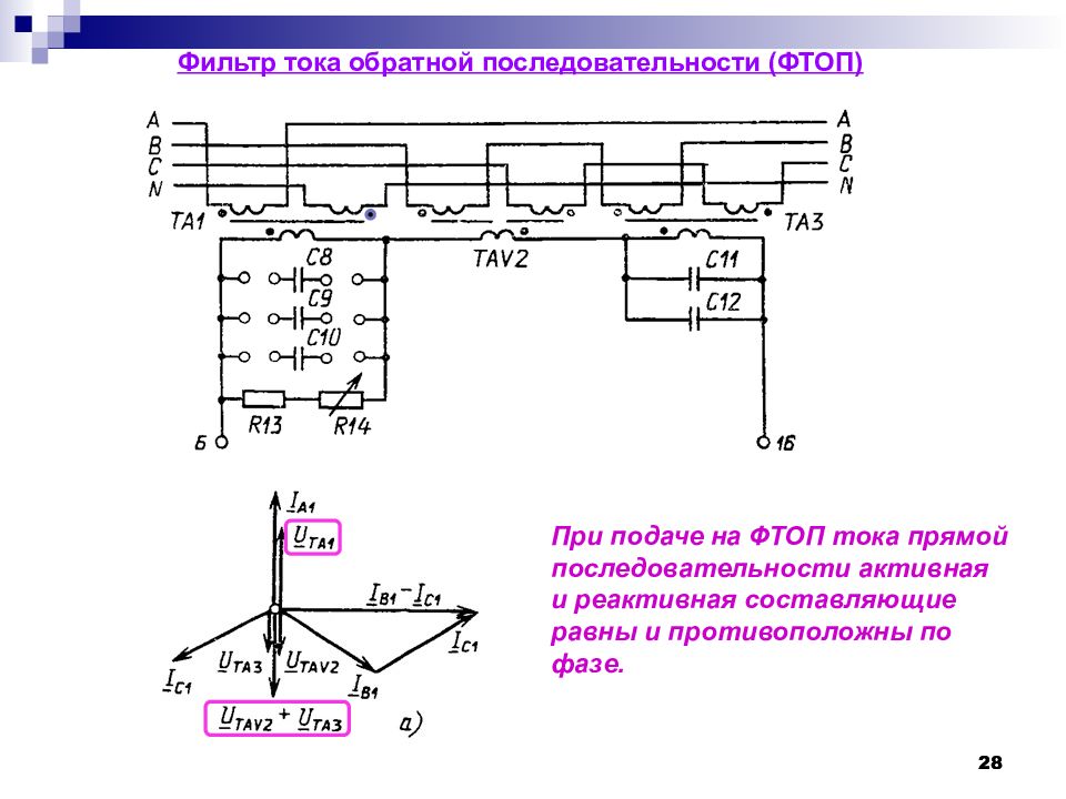 Схема прямой и обратной последовательности. Фильтр тока нулевой последовательности схема. Схема фильтра нулевой последовательности. Фильтр напряжения нулевой последовательности схема. Фильтр токов обратной последовательности схема.