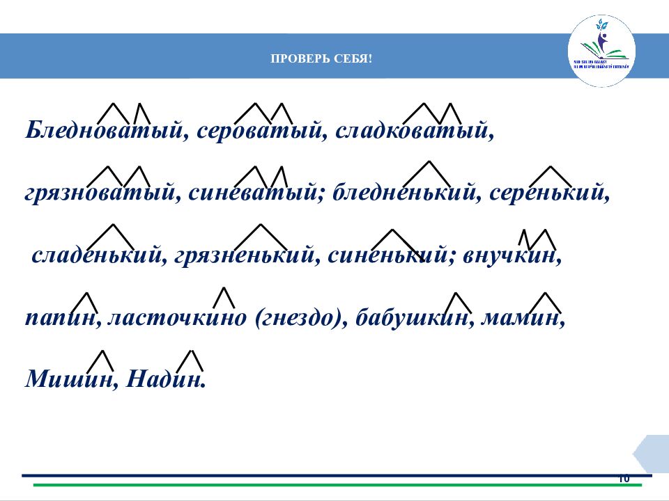 ПРОВЕРЬ СЕБЯ !